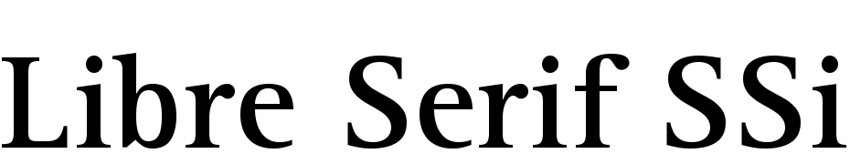 Libre Serif SSi Bold Fuente Descargar Gratis